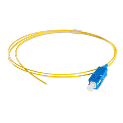 Fiber Optic Pigtail Single Mode SC Adaptor PVC Sheath 9/125