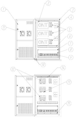 42U Server Rack Cabinet with Ventilated Panels and Integrated Cable ...